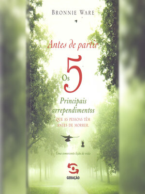 cover image of Antes de partir